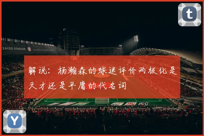 解说：杨瀚森的球迷评价两极化是天才还是平庸的代名词